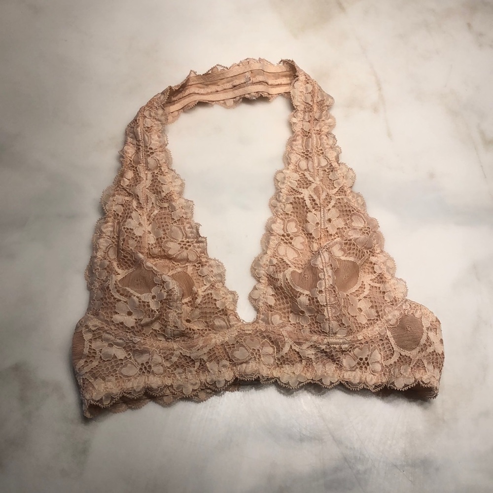 Free People peach bralette
